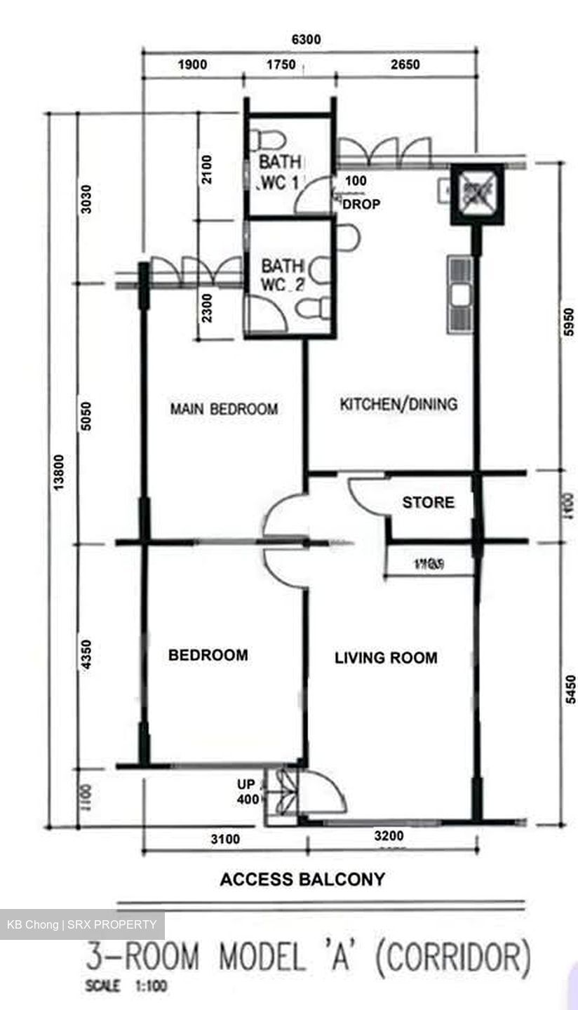 Blk 818 Tampines Polyview (Tampines), HDB 3 Rooms #571800441